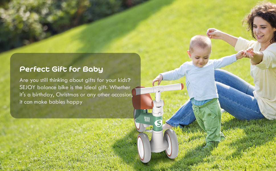 Balance Bike 4 Wheels Toddler Walker Bicycle