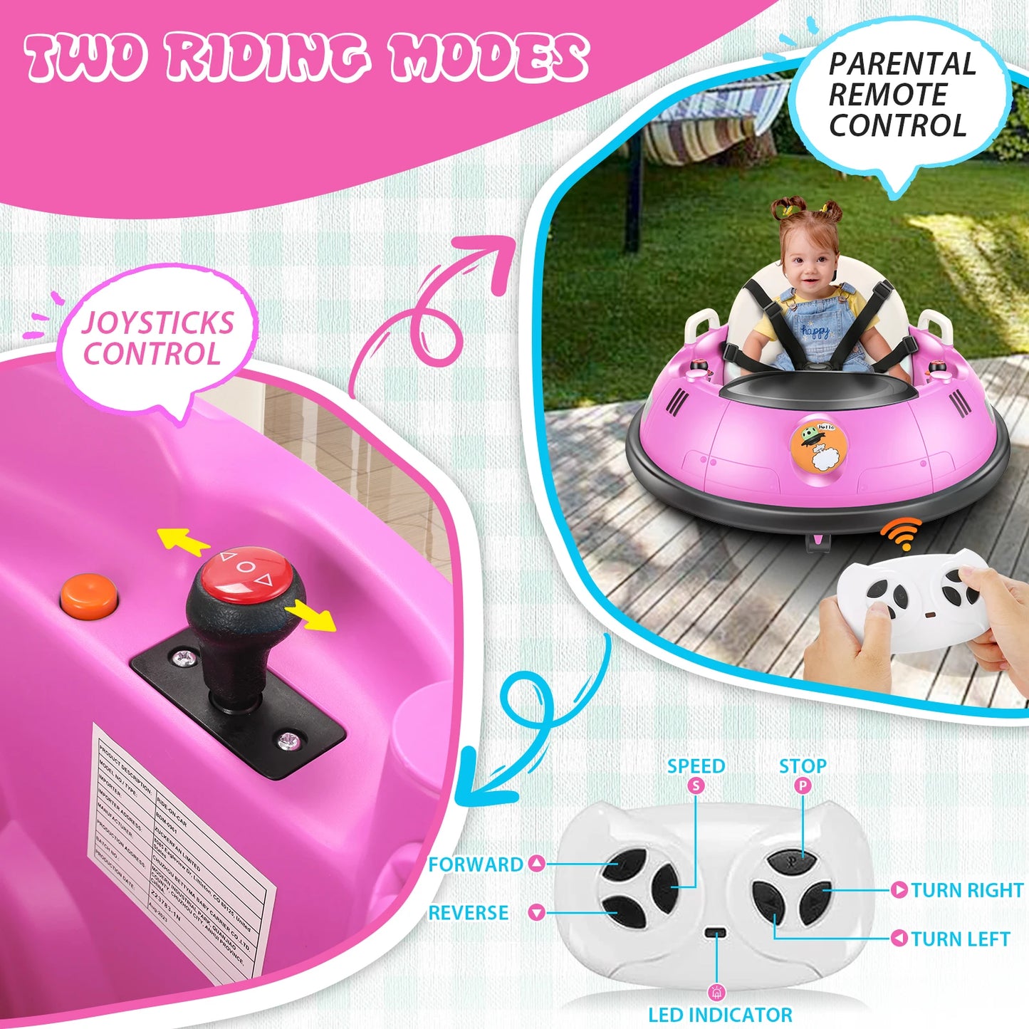12V Bumper Car Ride on