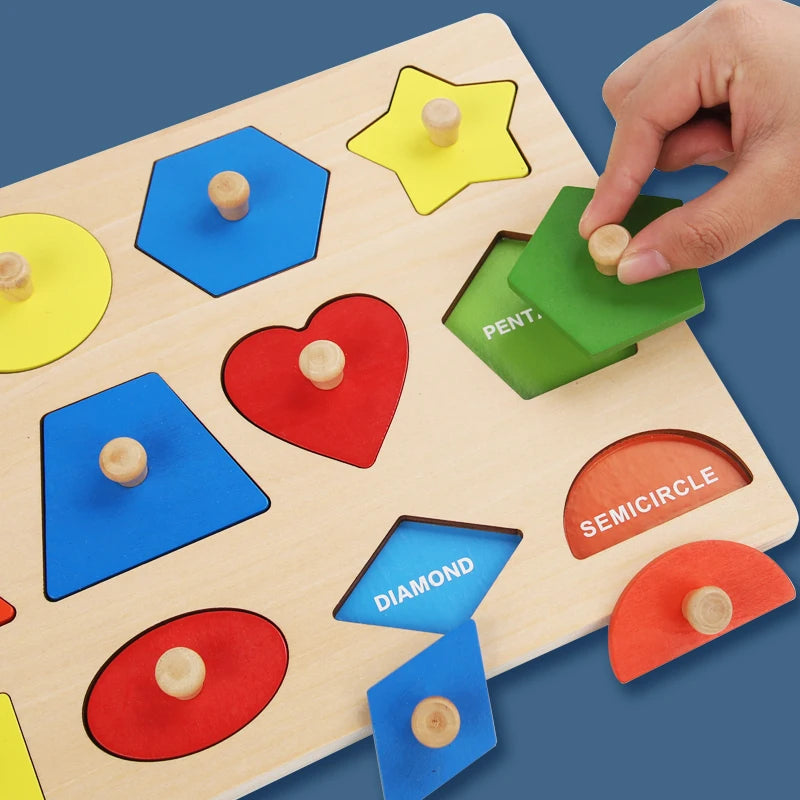 wooden shape and color matching