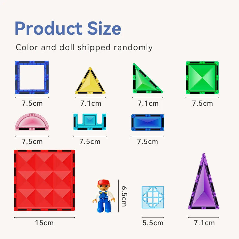 Montessori Educational Toys Magnetic Building Blocks