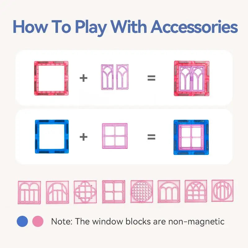 Montessori Educational Toys Magnetic Building Blocks