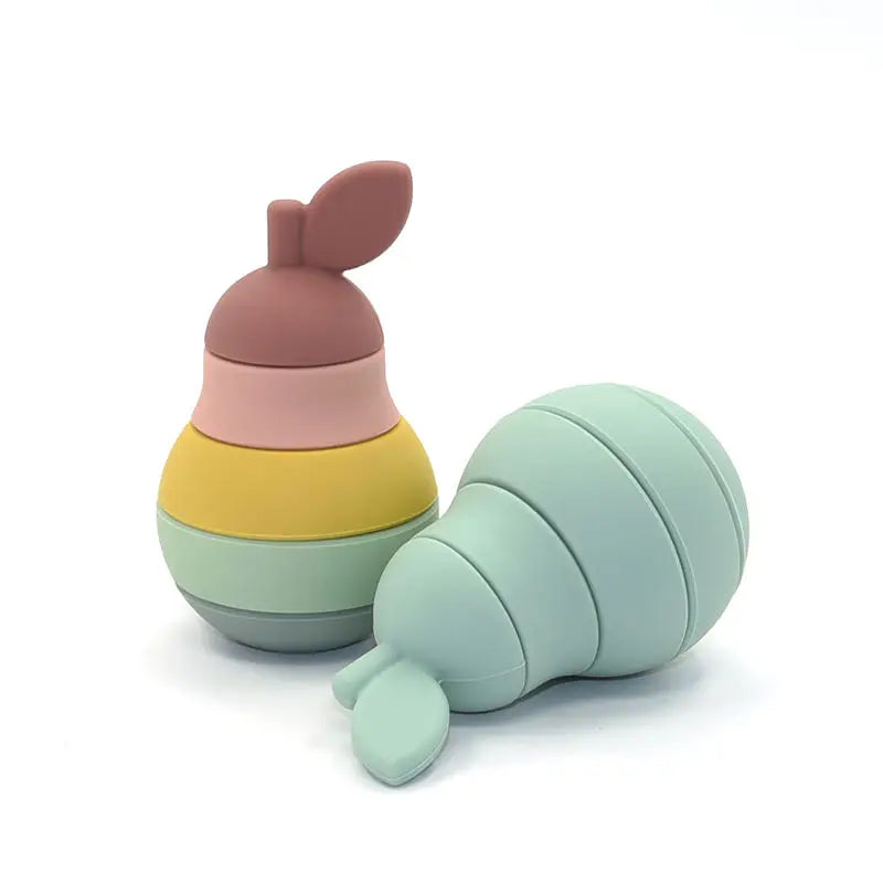 Stacking Fruit Shape Silicone Educational Toy