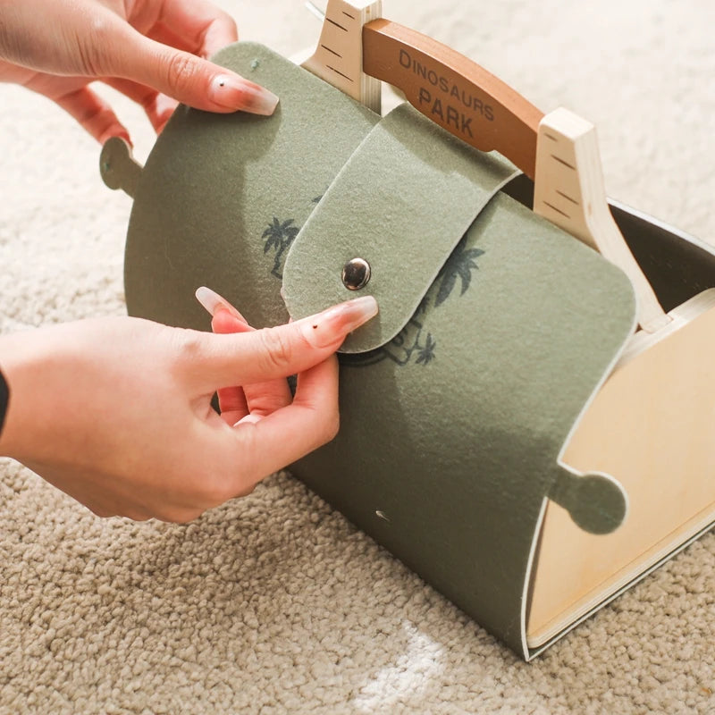 Montessori Dinosaur Scene Building Toy