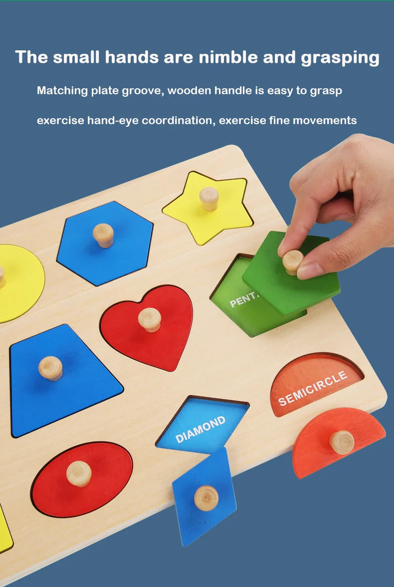 wooden shape and color matching