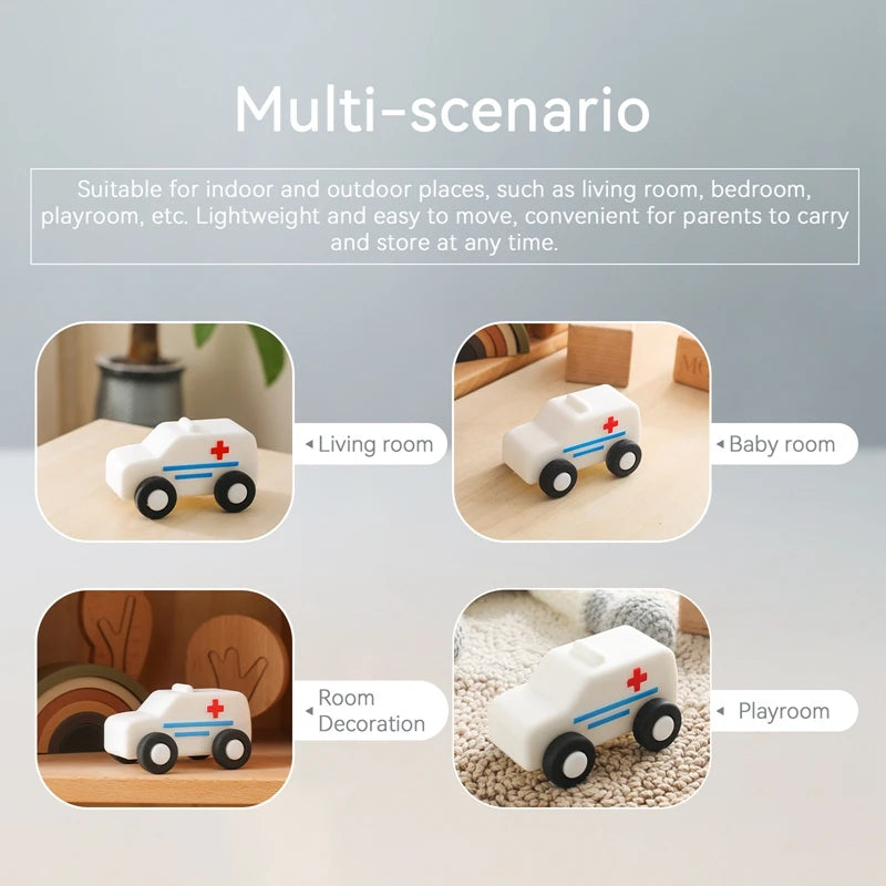 Silicone Car Toys Ambulances Truck