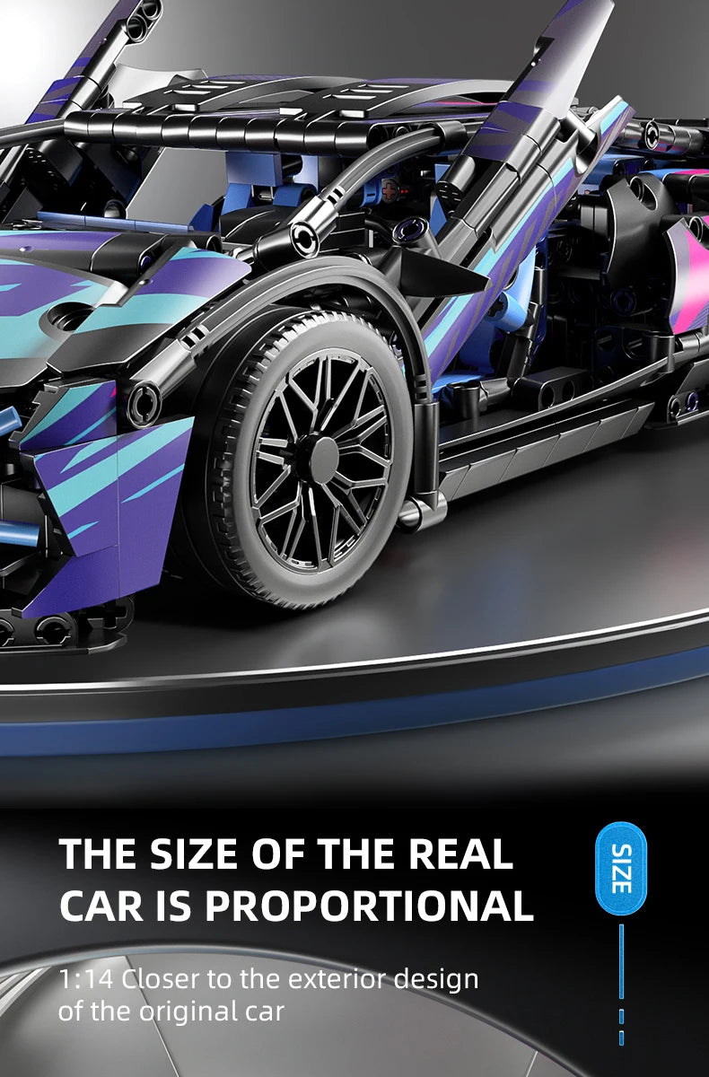 Technical Building Blocks Car Racing Sport