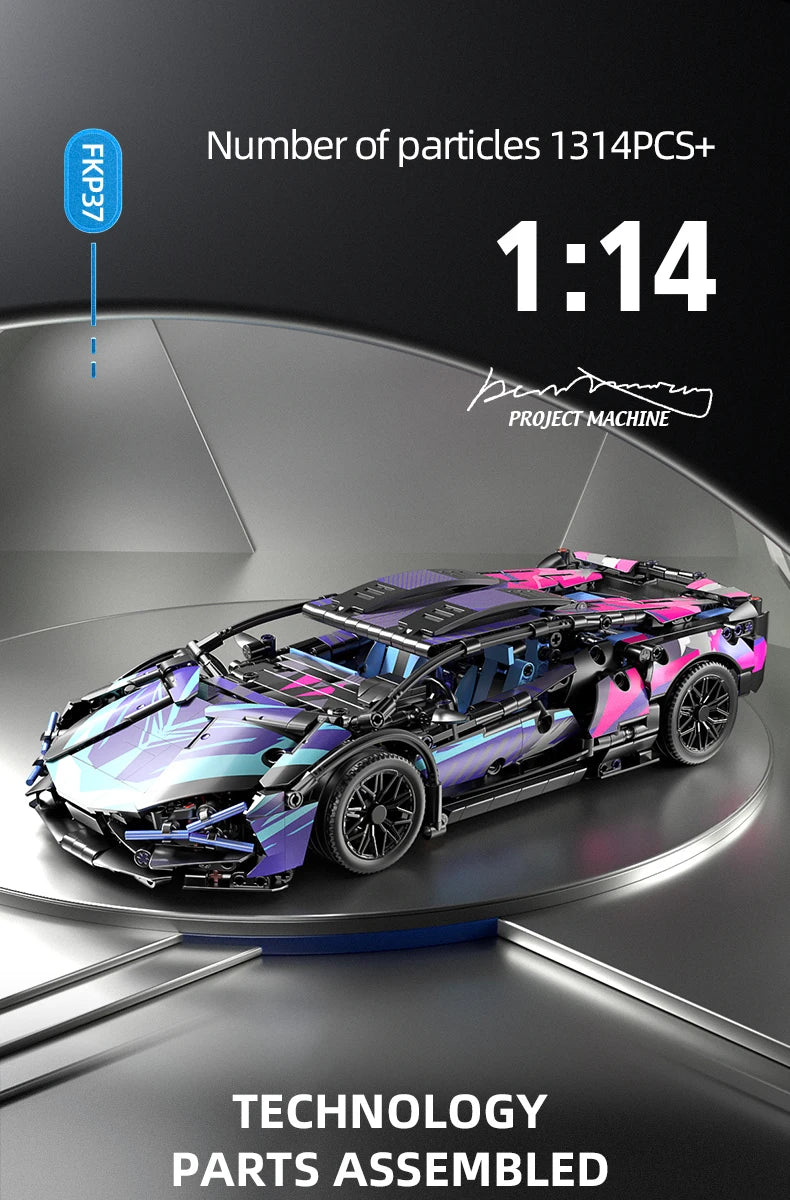Technical Building Blocks Car Racing Sport