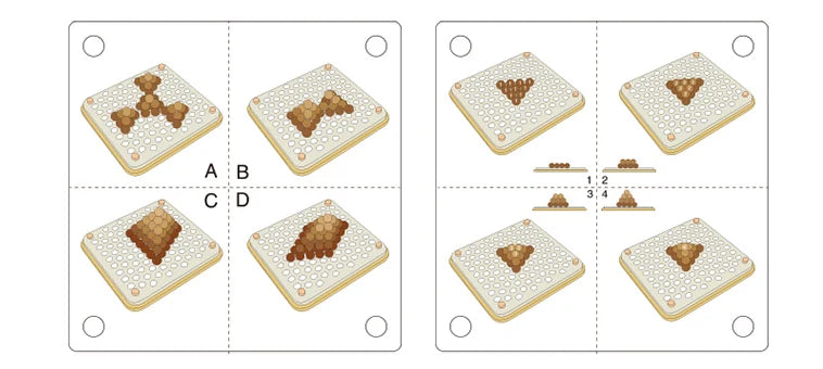 Wooden Beads Game Montessori Puzzle