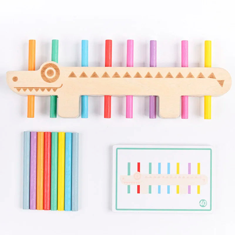 Montessori Wooden Toy Color Matching Games