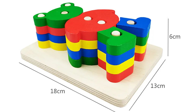 Wooden Geometric Shape Sets