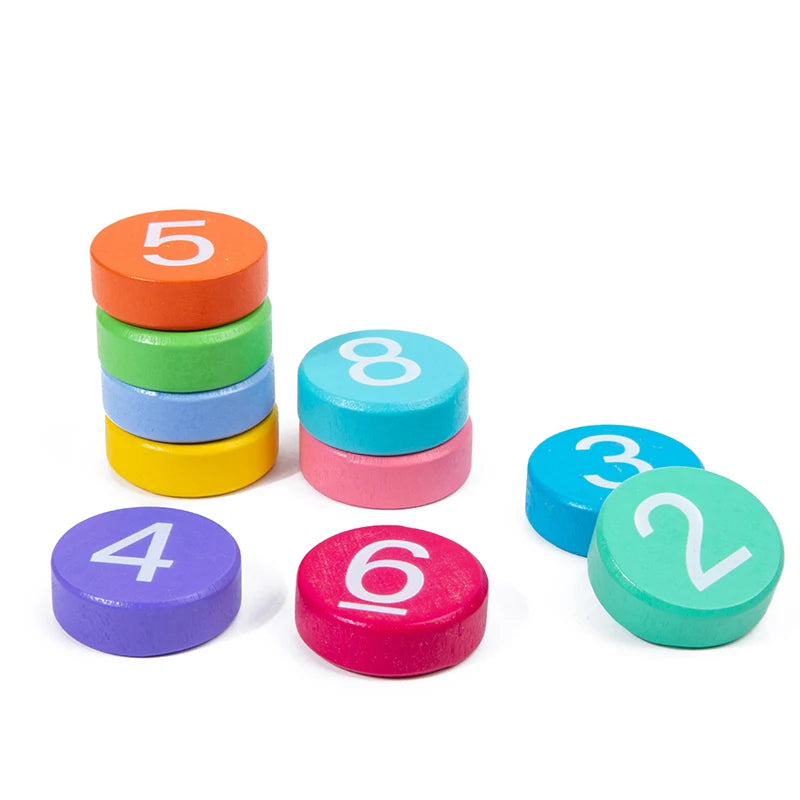 Montessori Math Toys Arithmetic Card Matching