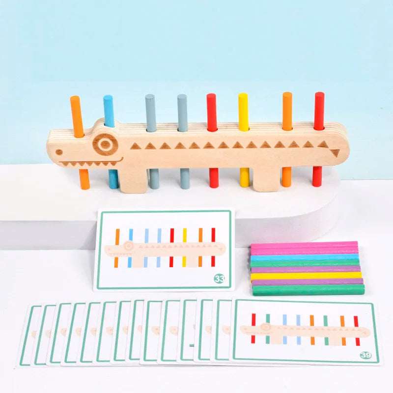 Montessori Wooden Toy Color Matching Games