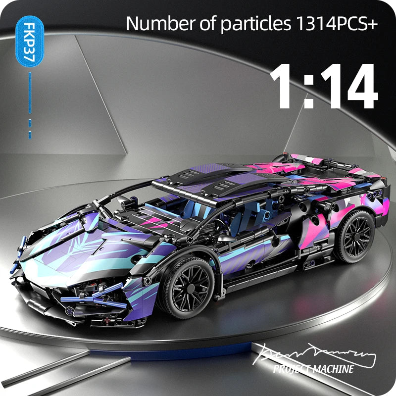 Technical Building Blocks Car Racing Sport