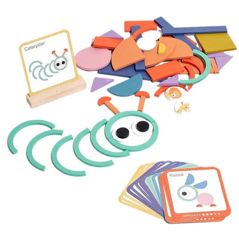 Montessori Wooden Puzzle Geometric Shape