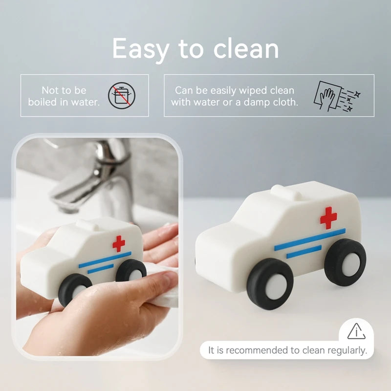 Silicone Car Toys Ambulances Truck