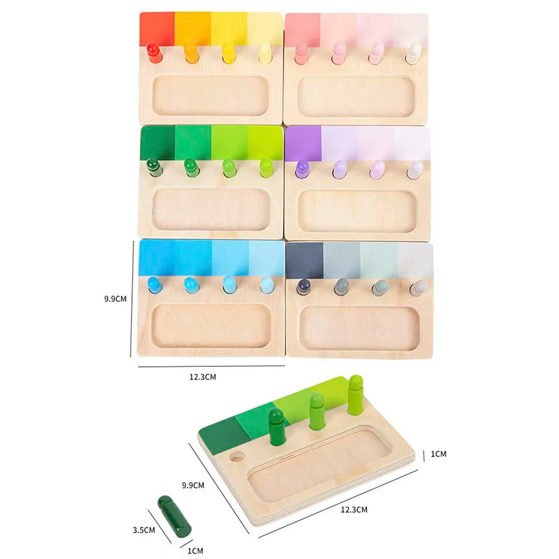 Wooden Montessori Toy Colors