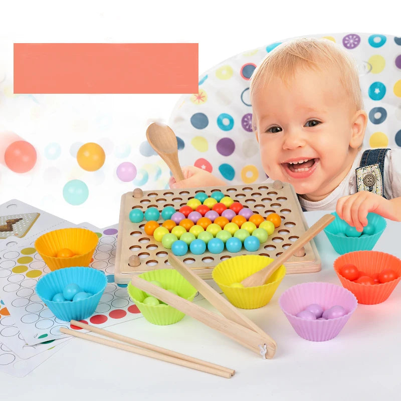 Wooden Beads Game Montessori Puzzle
