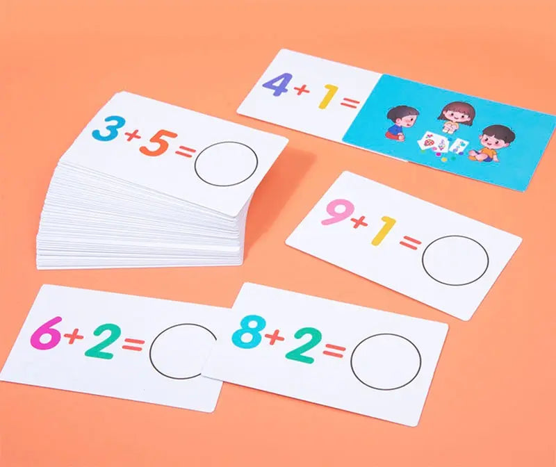 Montessori Math Toys Arithmetic Card Matching