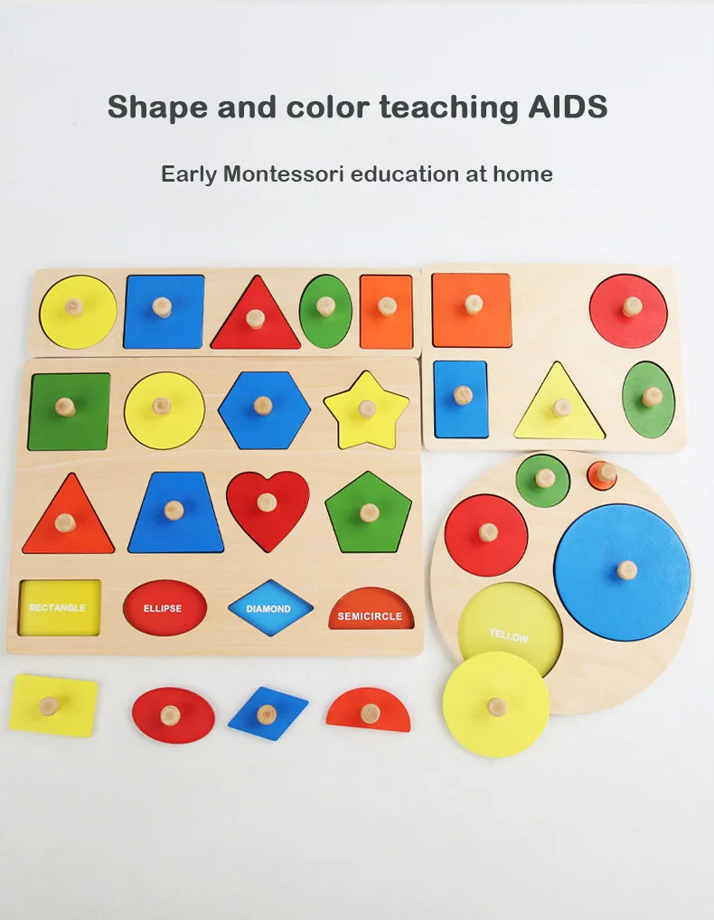 wooden shape and color matching