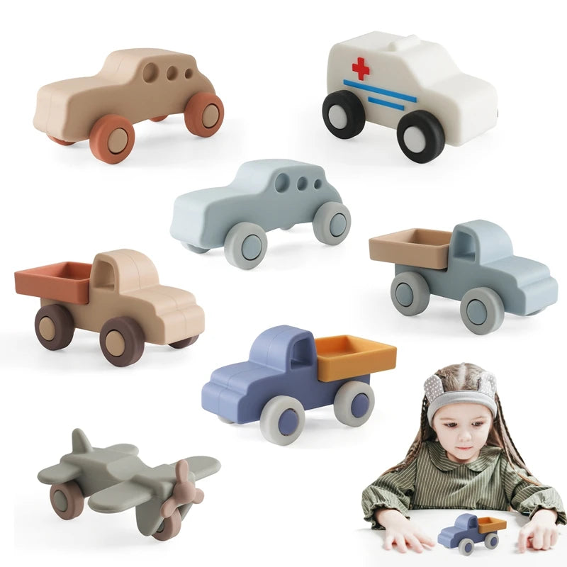 Silicone Car Toys Ambulances Truck