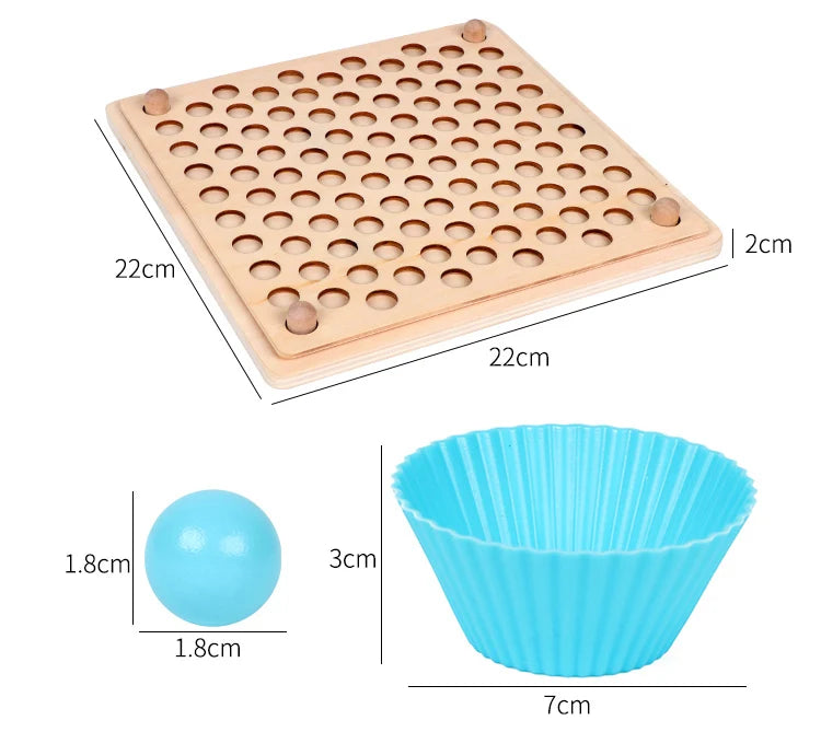 Wooden Beads Game Montessori Puzzle