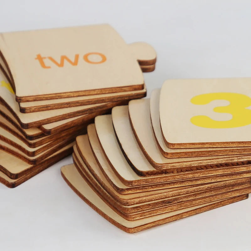 Wooden Number Matching Puzzel