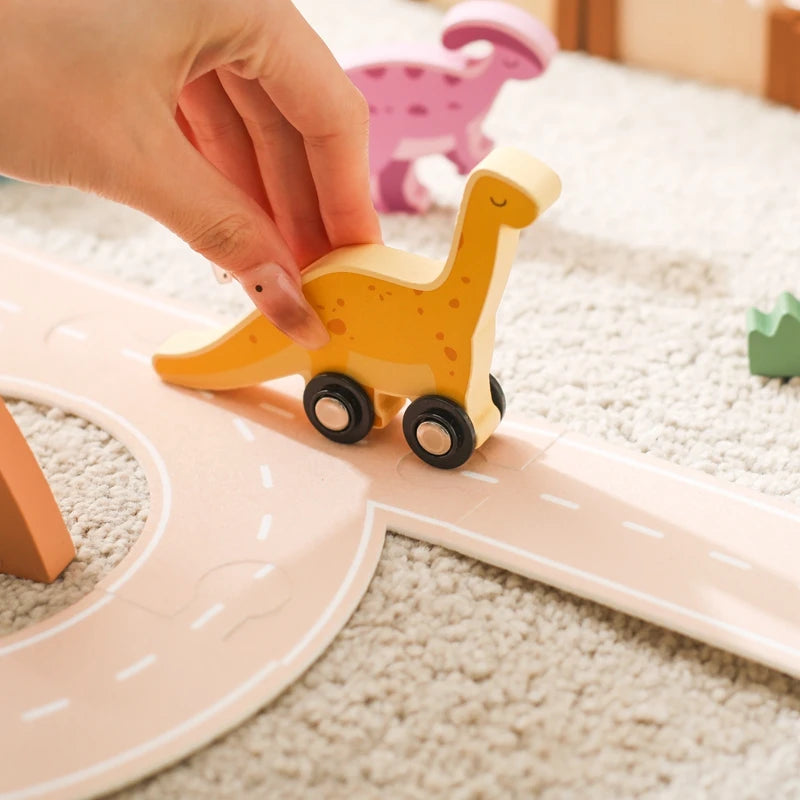 Montessori Dinosaur Scene Building Toy