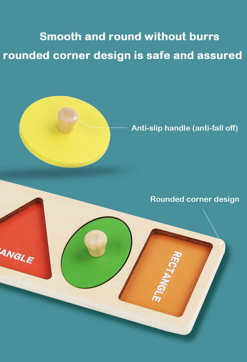 wooden shape and color matching