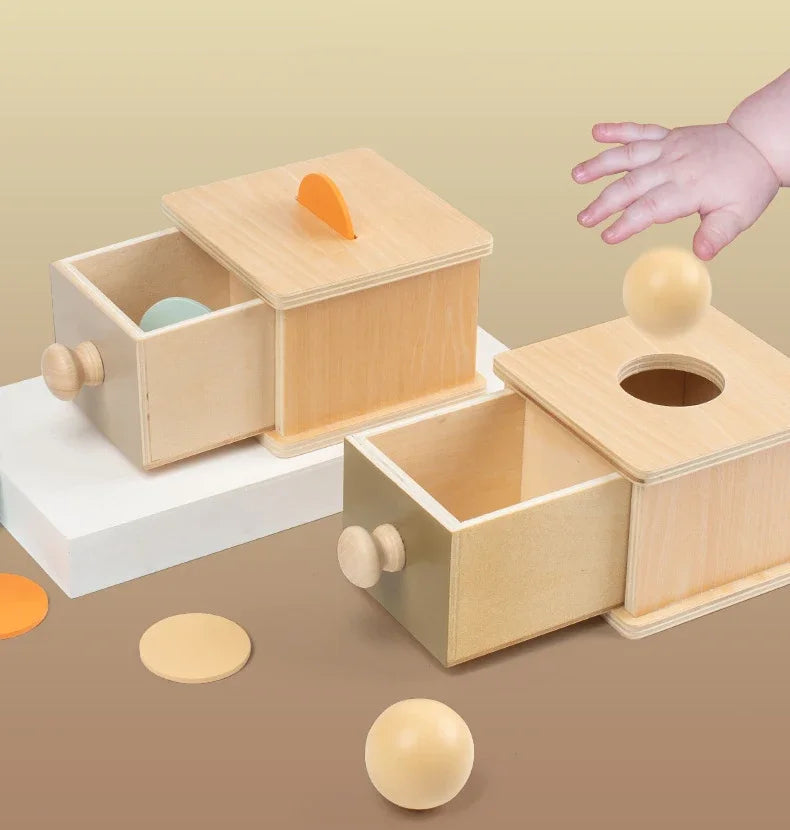 Montessori Target Box Rolling Drum