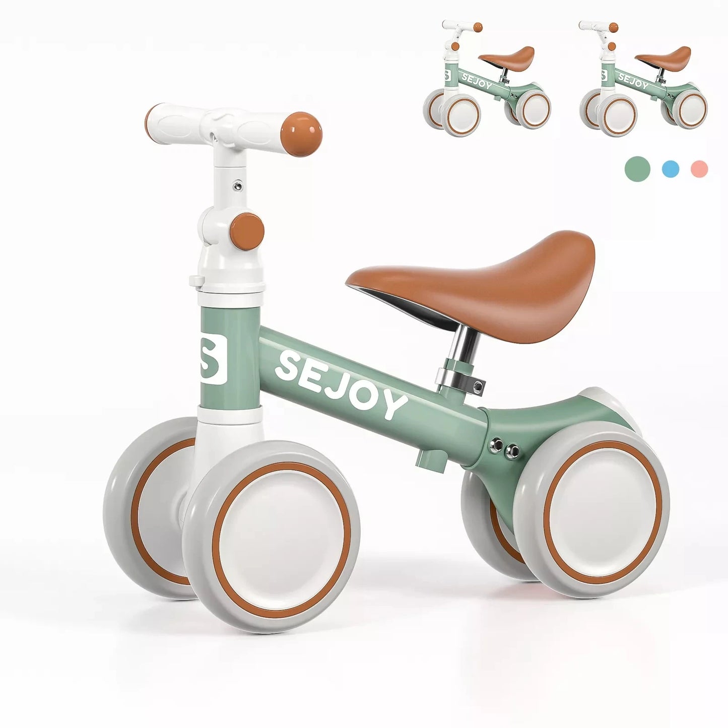 Balance Bike 4 Wheels Toddler Walker Bicycle