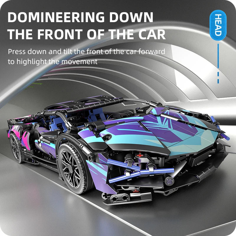 Technical Building Blocks Car Racing Sport