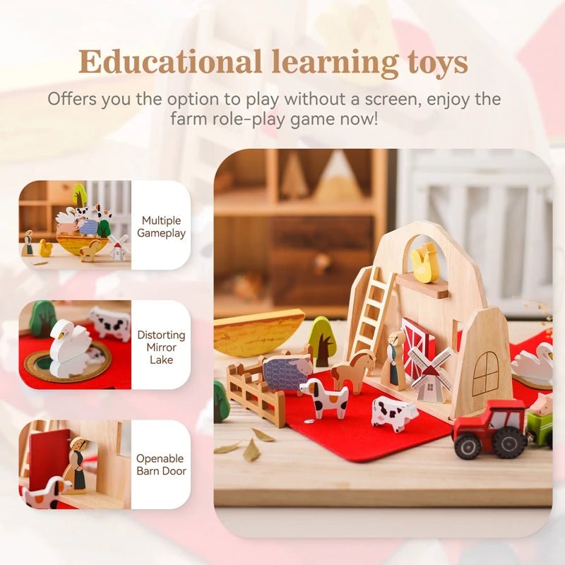 Removable House Toys Barn