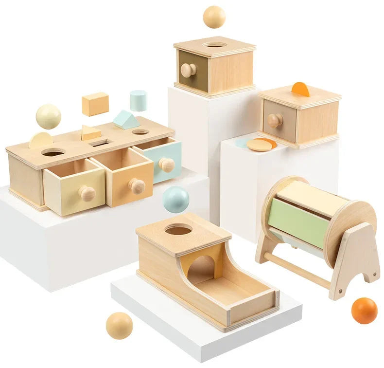 Montessori Target Box Rolling Drum