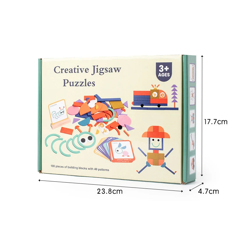 Montessori Wooden Puzzle Geometric Shape
