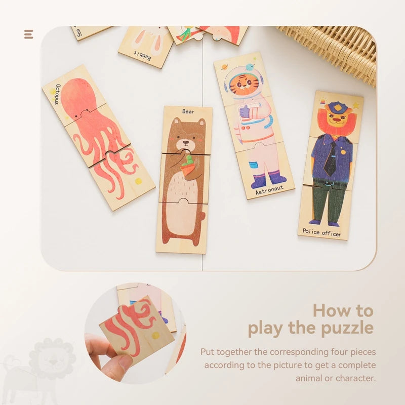 Montessori Wooden Puzzles