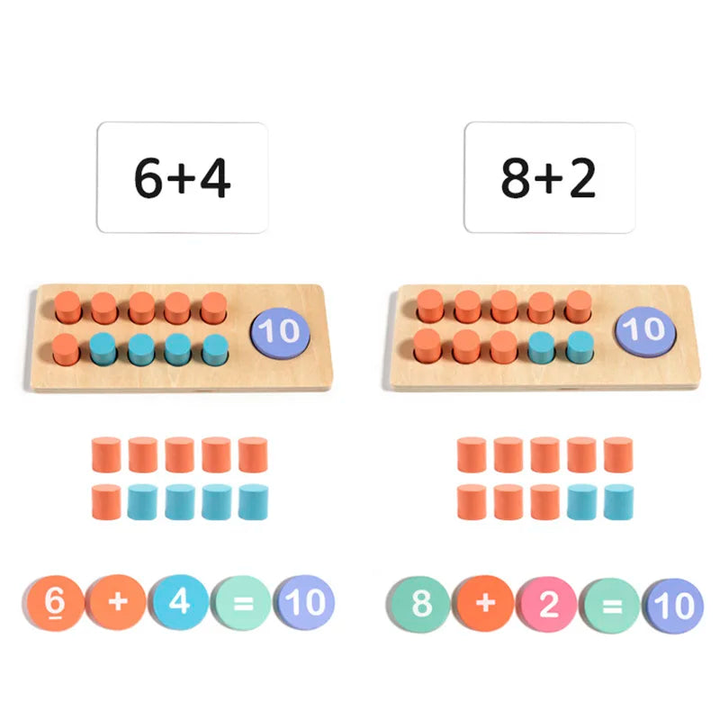 Wooden Number Board Cognitive Matching
