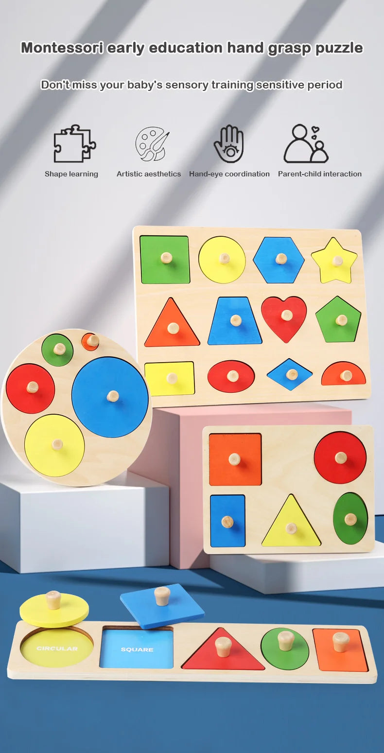 wooden shape and color matching
