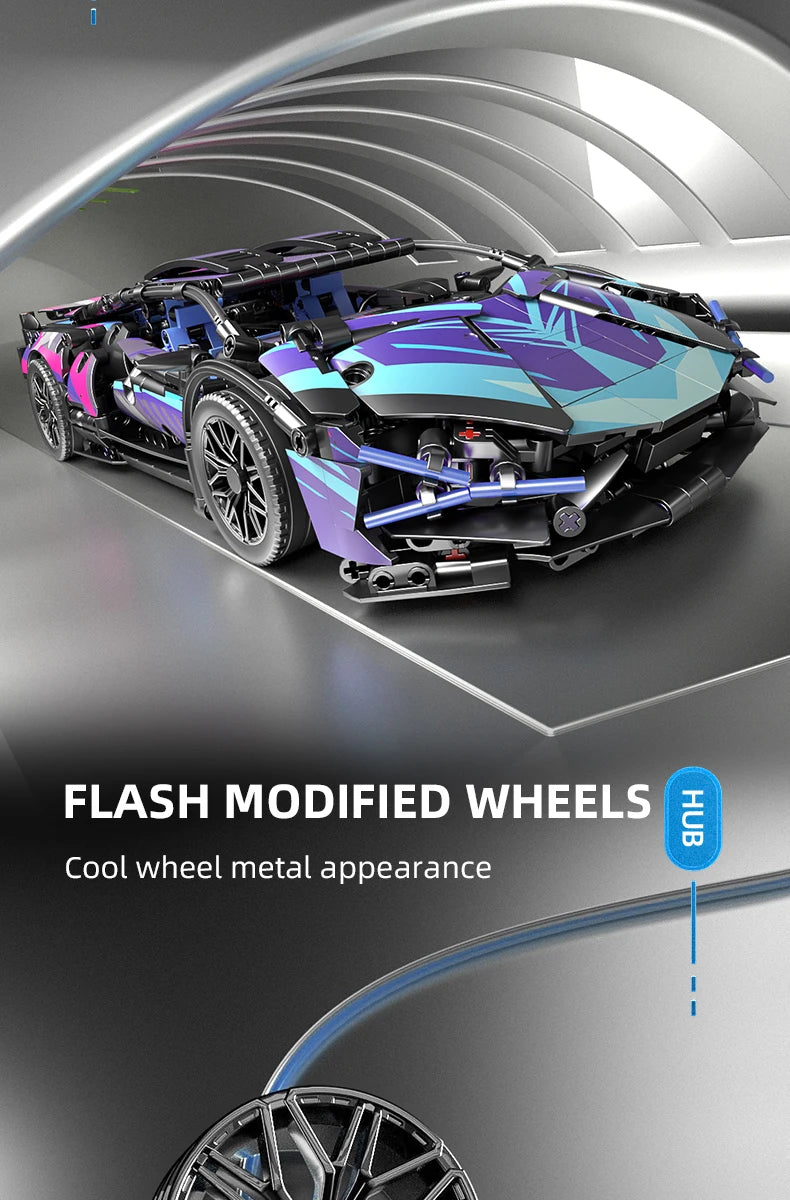 Technical Building Blocks Car Racing Sport