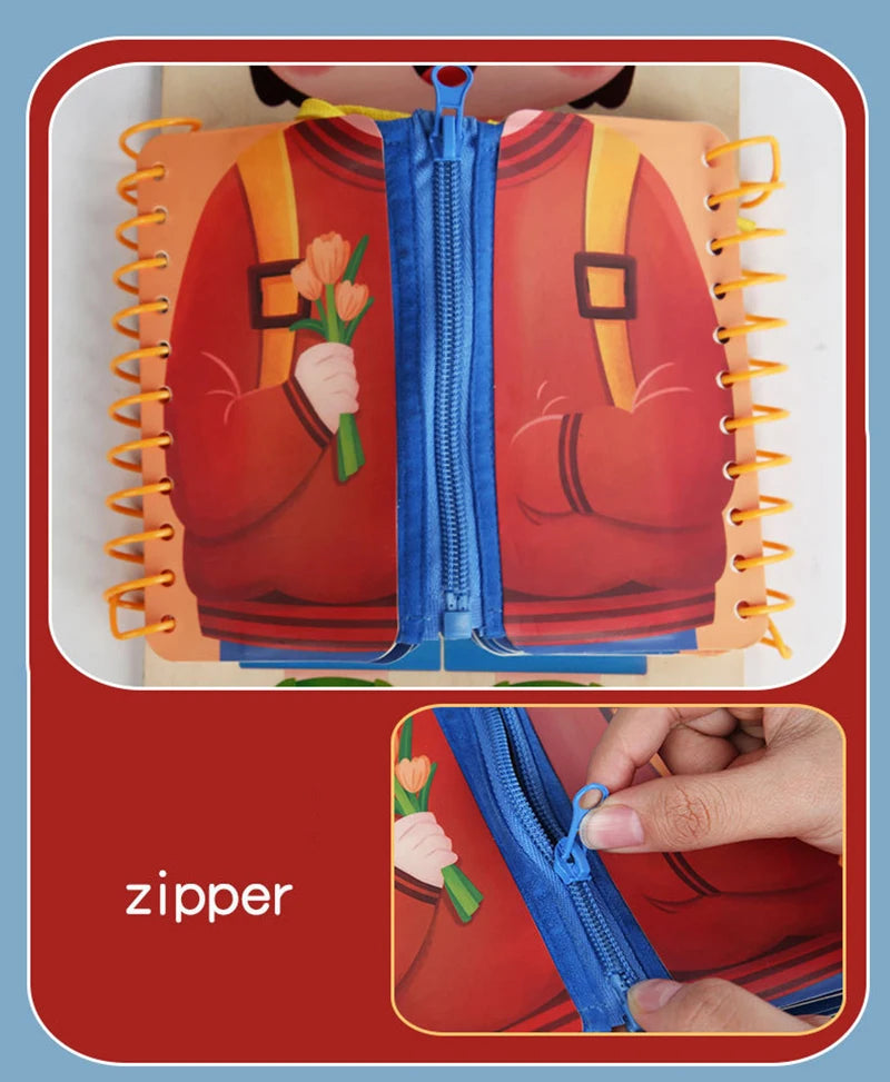3D Felt Book For Fine Motor Skills
