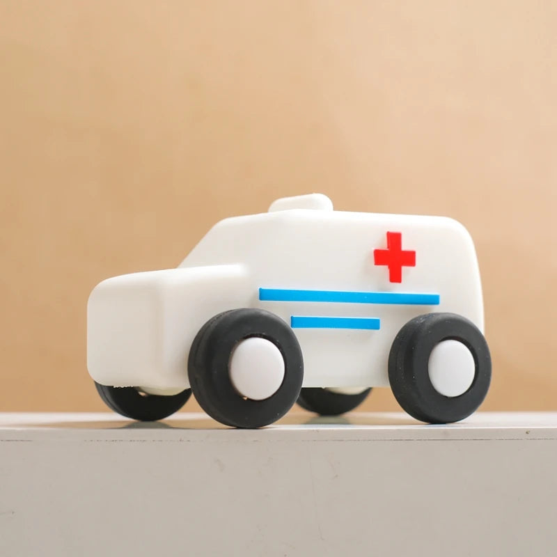 Silicone Car Toys Ambulances Truck