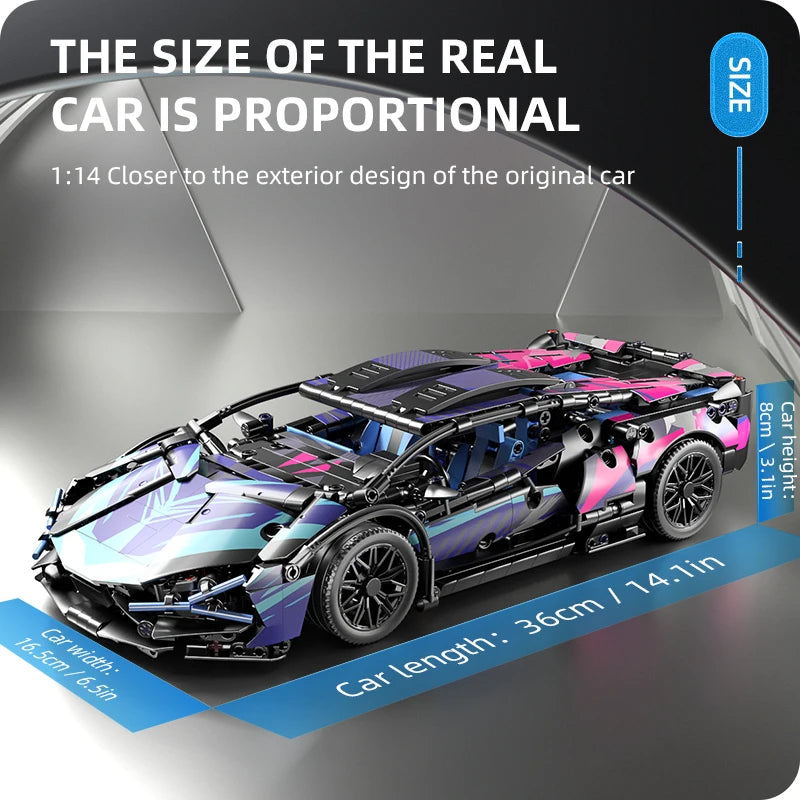Technical Building Blocks Car Racing Sport