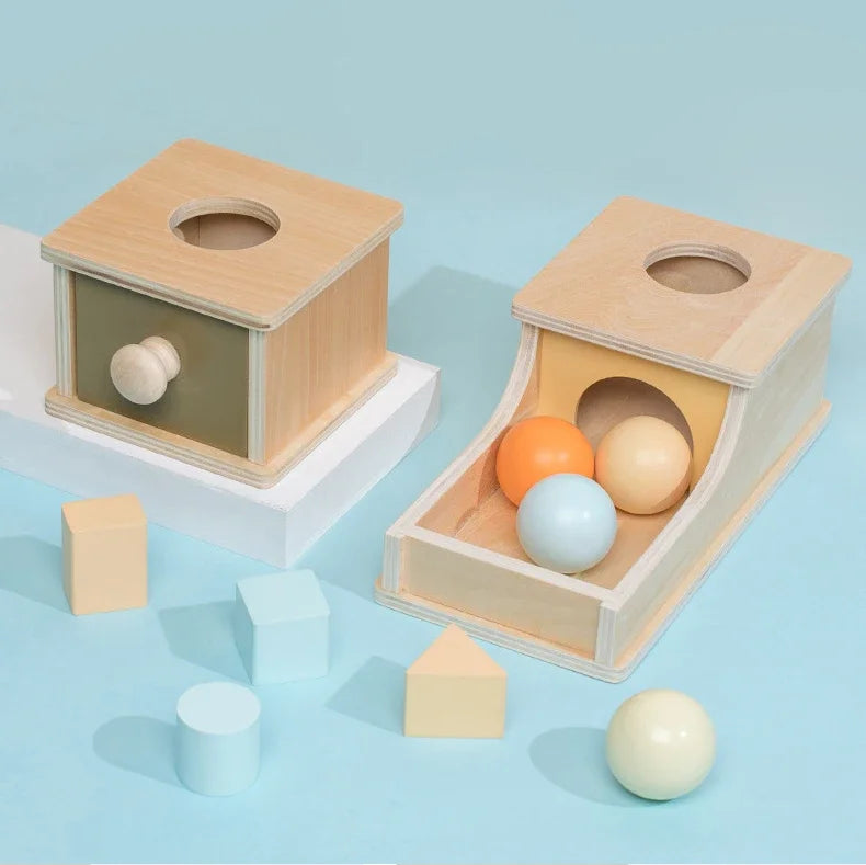 Montessori Target Box Rolling Drum
