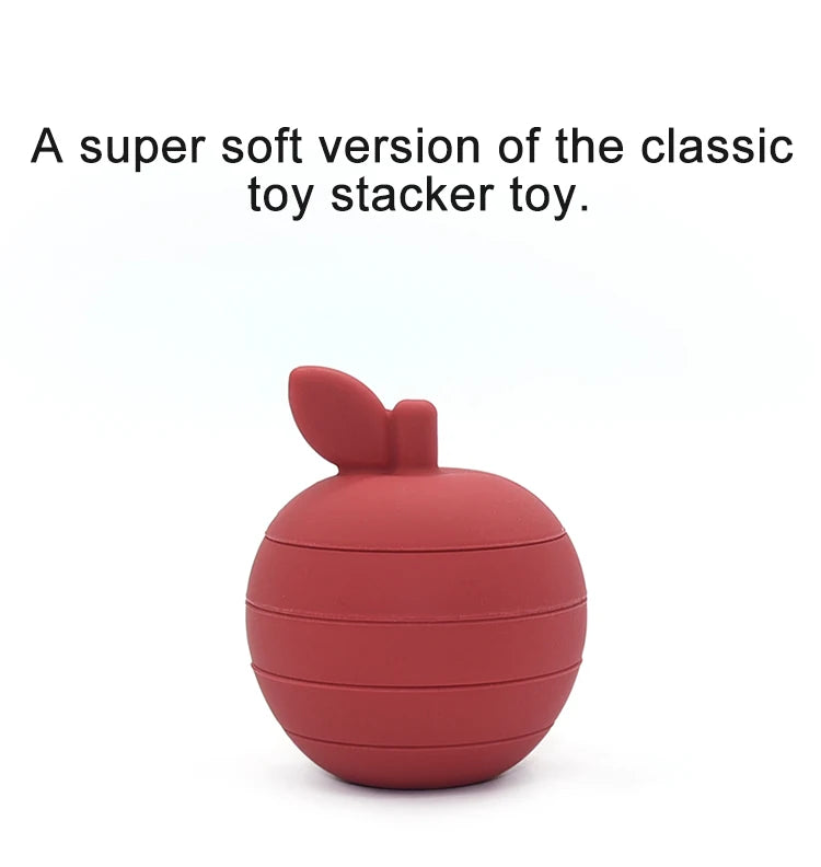 Stacking Fruit Shape Silicone Educational Toy