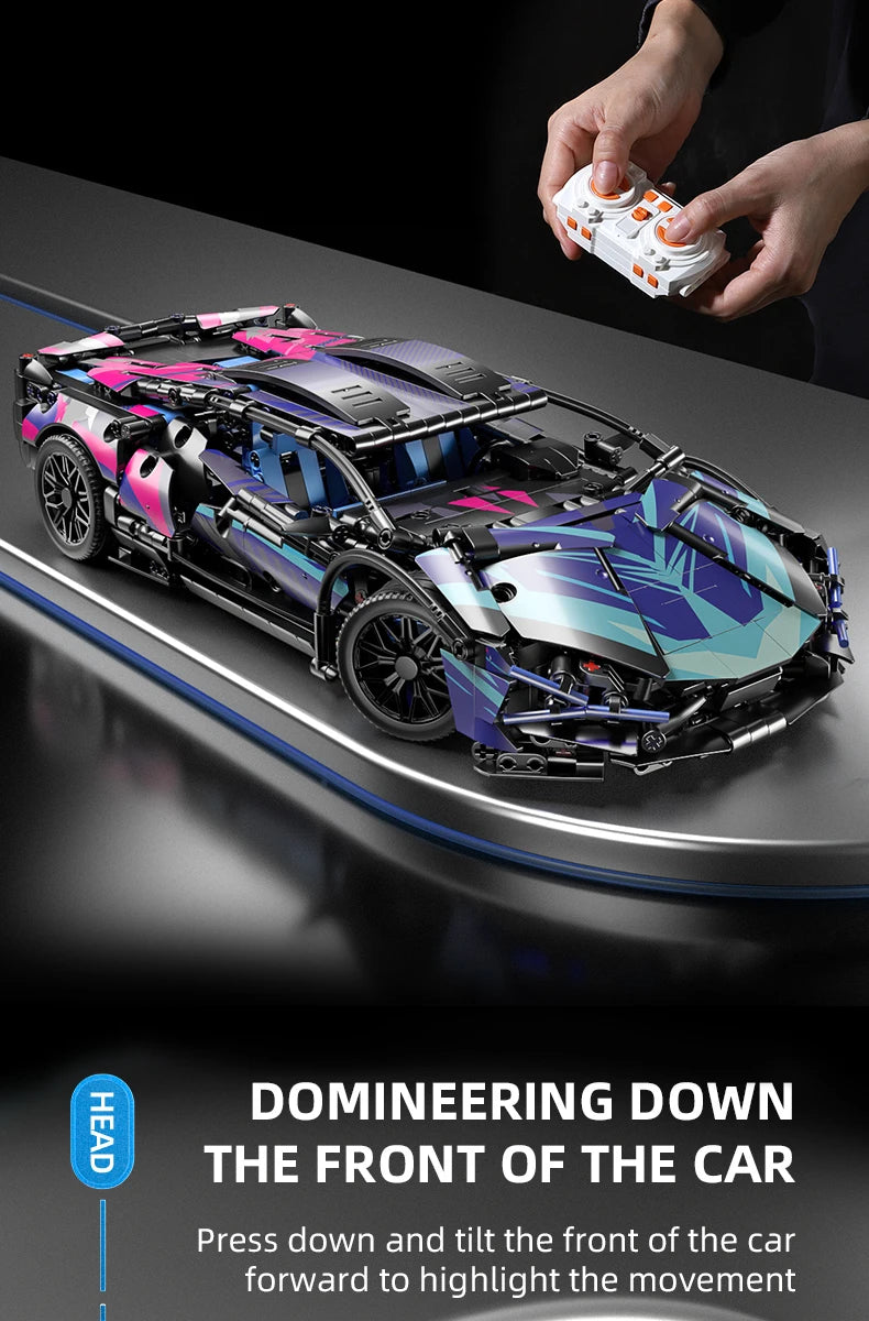 Technical Building Blocks Car Racing Sport