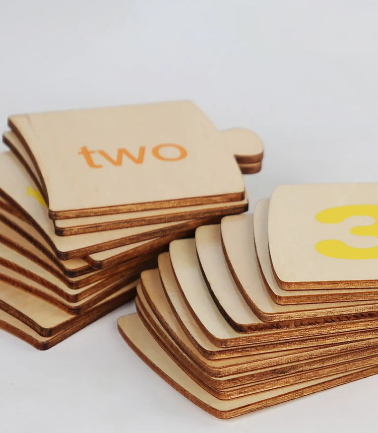 Wooden Number Matching Puzzel