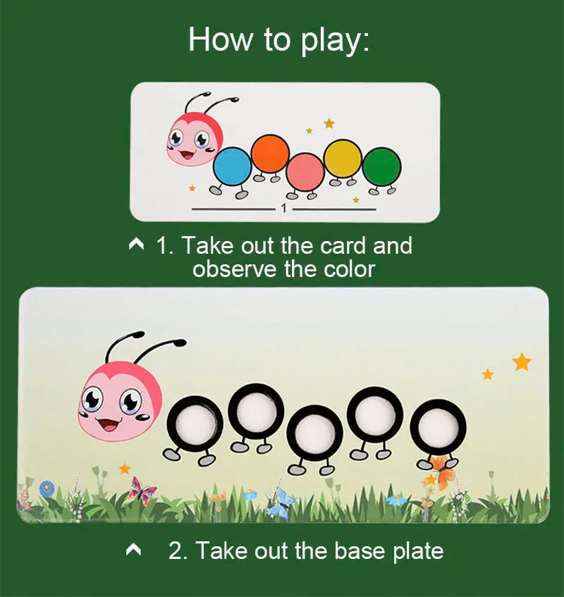 Wooden Clip Beads Games Montessori Toys