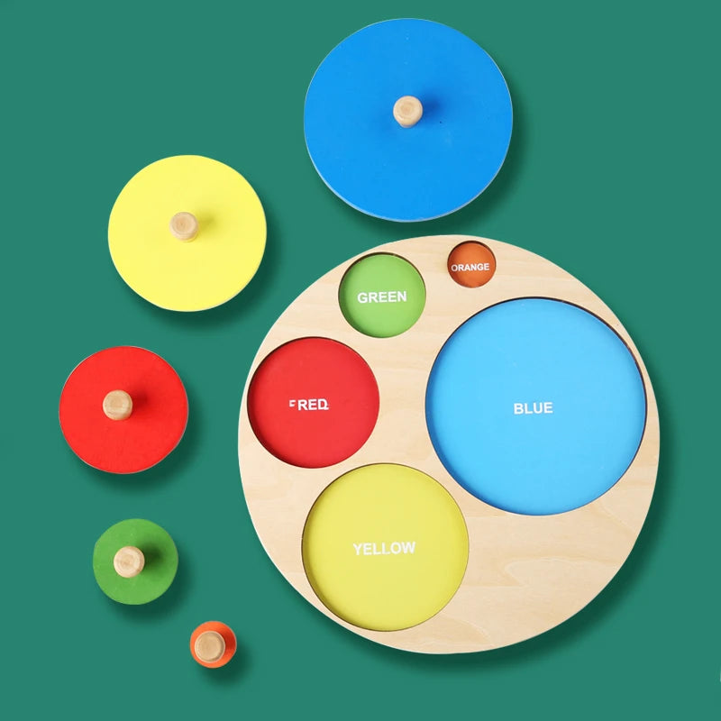 wooden shape and color matching