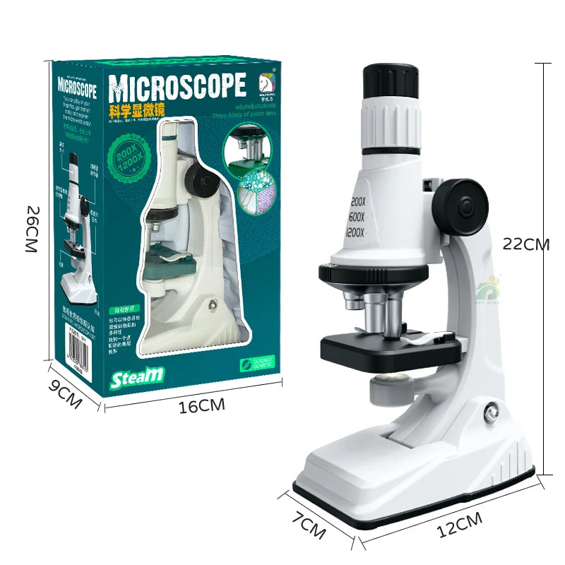Science Biological 200x 600x 1200x Pocket Microscope