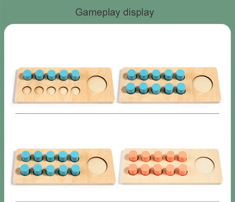 Wooden Number Board Cognitive Matching