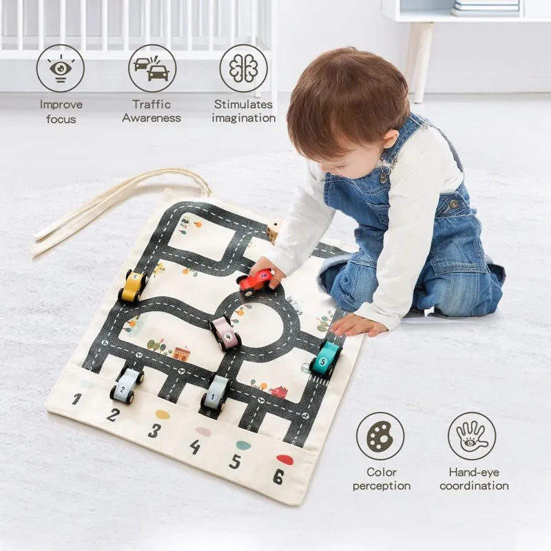 Toys Car Traffic Road Map